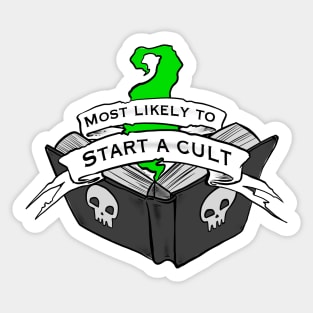 Warlock Scroll Sticker